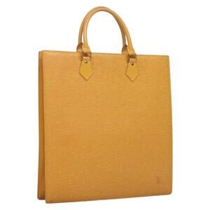 LOUIS VUITTON Epi Sac Plat Hand Bag Yellow M52079